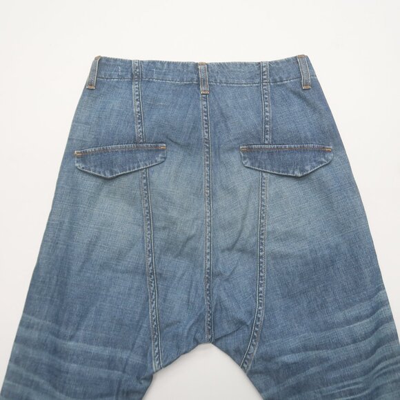 Nili Lotan Paris Drop Crotch Jeans in Studio Wash Size 24 - Picture 7 of 14